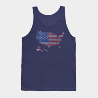 USA American Flag Patriotic For US United States Pride Tank Top